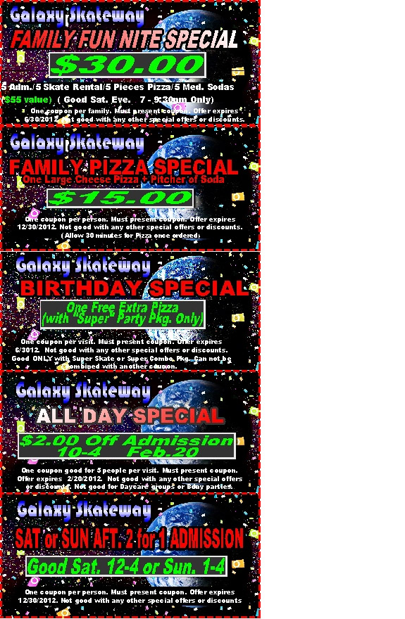 Galaxy Skateway Coupons